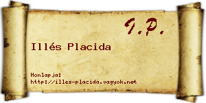 Illés Placida névjegykártya